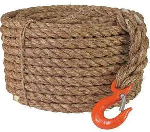 THE BRUSH MAN ROPESNAP3/4X100 3/4 in. X 100' Manila Rope with 9/16 in. Snap Hook