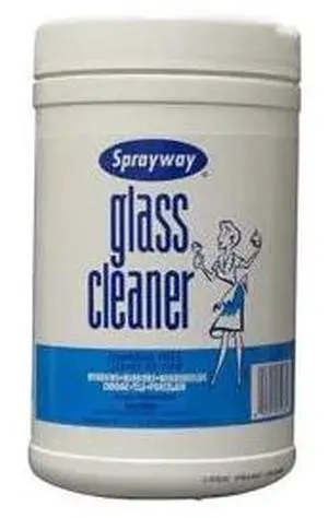 SPRAYWAY SW933-1 Glass Cleaner Wipe. 40 10x12 Wipes