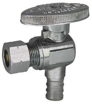 KISSLER 88-9220 Water Supply Stop,Brass,1/4-Turn,1/2" KISSLER 88-9220 Water Supply Stop,Brass,1/4-Turn,1/2"