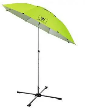 ERGODYNE 6199 Lime Lightweight Work Umbrella Stand Kit