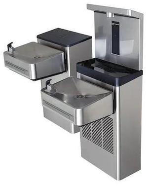 HAWS 1212SF Wall Mount Hi-Lo ADA Filtered Water Cooler with Bottle Filler