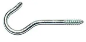 MIDWEST FASTENER 60625 3/16" x 3/4" x 3-3/8" Zinc Plated Steel Screw Hooks 14
