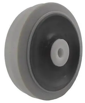ZORO SELECT 5VT79 Caster Wheel,Gray,70 Shore A,1/2 in Bore