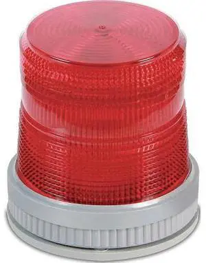 EDWARDS SIGNALING 105XBRMR120A Warning Light,LED,120VAC,Red,65 FPM