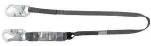 MSA SAFETY 10193124 V-Series Lanyard, 3 ft. Length, Snap Hook, Steel, 1 Leg(s),
