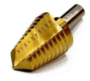 ECLIPSE TOOLS 900-186 Step Drill,13/16",1-3/8" 10 Step,Ti