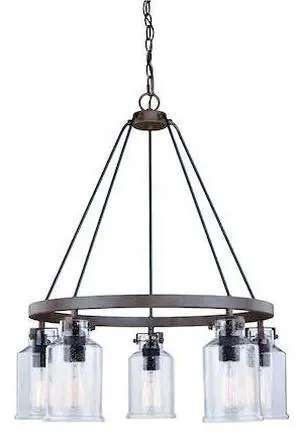 VAXCEL H0198 Milone 5L Chandelier Bronze