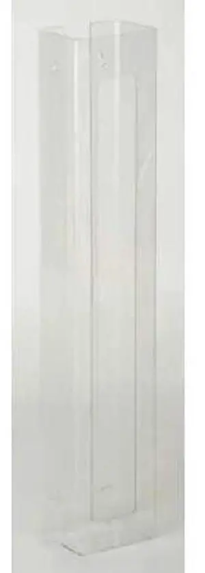 ZORO SELECT 6GKZ5 Glove Dispenser, PETG, Holds (3) Boxes ,Clear ,30"H x 5-1/2"W