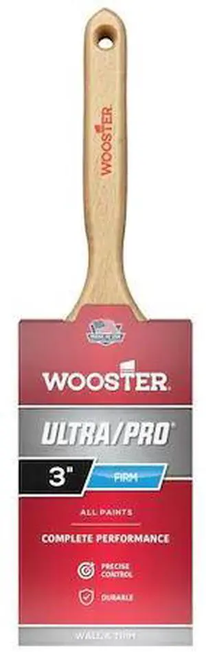 WOOSTER 4175-3 3" Flat Sash Firm, Nylon/Polyester Bristle, Paint Brush, Wood