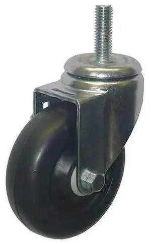 ZORO SELECT 20TM36 Swivel Stem Caster,Polyolfin,4 in,275 lb