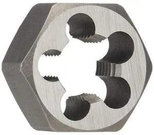 DRILL AMERICA DWTSH3-1/4-8 3-1/4"-8 UNS Carbon Steel Hex Die 8 Pitch