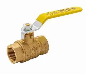 ZORO SELECT 107-821NL 1/4" FNPT Brass Ball Valve Inline
