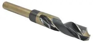 DRILL AMERICA KFD3F3/4 3/4" HSS Black & Gold Drill Bit with Reduced 1/2" 3-Flat