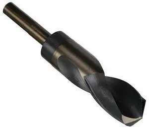 DRILL AMERICA KFD3F1-5/64 1-5/64" HSS Black & Gold Drill Bit with Reduced 1/2"