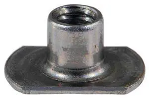 MIDWEST FASTENER 931384 Tab Weld Nut, 1/4"-20, Steel, 5/16" Lg, 15 PK