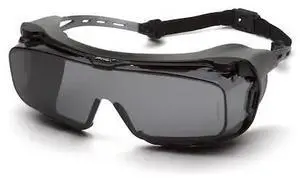 PYRAMEX S9920STMRG Cappture, Safety Glasses Anti-Fog & Anti-Scratch, Gray Lens,