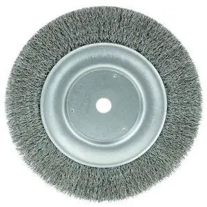 WEILER 1515 8" Maximum Density Crimped Wire Wheel .014" Steel Fill 5/8" Arbor
