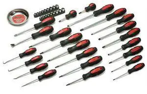 TITAN 17242 Screwdriver Set,w/Mini Parts Tray,42pcs.