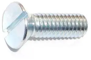 MIDWEST FASTENER 60322 5/16"-18 x 1 in Slotted Flat Machine Screw, Zinc Plated