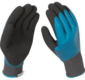 KINCO 1796PW-M Polyester/Latex, Gray, M 1 PR