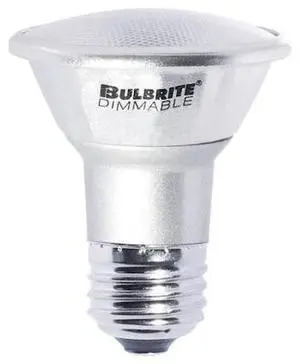 BULBRITE 860949 7 Watt Dimmable Narrow Flood PAR20 Medium (E26) LED Bulb -