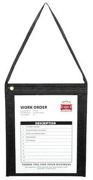 C-LINE PRODUCTS 74112 Hanging Shop Ticket Holder With Fabric Back, 9 x 12, PK15