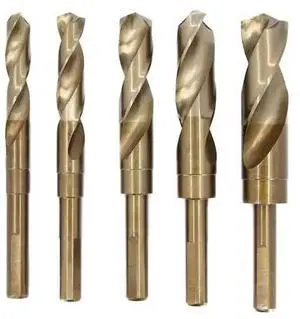 DRILL AMERICA POUDWDCO 9/16"-1" 5Pc. Cobalt Reduced Shank Drill Bit Set, Number