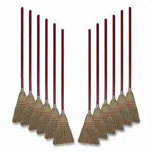 BOARDWALK BWK951TCT Lobby/Toy Broom, Corn Fiber Bristles, 39" Wood Handle,