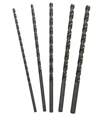 DRILL AMERICA POUDWDDL12 1/4"-1/2"x12" 5Pc. HSS Extra Long Drill Bit Set