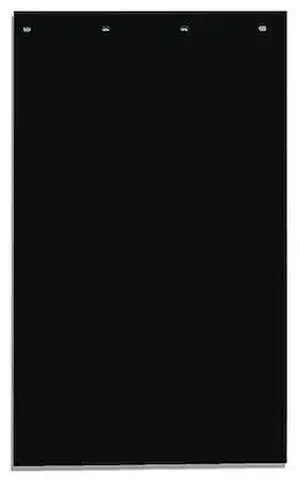 BUYERS PRODUCTS RC40PPB Mudflap,Black,Polymer,24" x 40",PK2, 2 PK