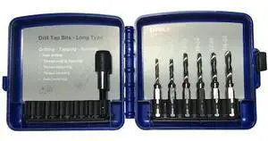 DRILL AMERICA DWTDRAP-SET 6 Piece HSS Combined Drill Bit & Tap (Drap) Set