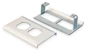 LEGRAND G3043BE Raceway Duplex Receptacle Cover, 3000 Series, 1, 2 Channel, 2