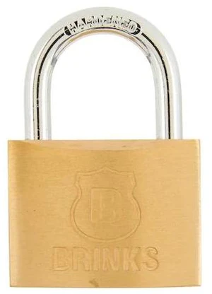 BRINKS 171-50001 Keyed Different Padlock, Brass, 50mm, High Security BRINKS 171-50001 Keyed Different Padlock, Brass, 50mm, High Security