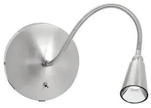 ACCESS LIGHTING 62089LED-BS Bunk, Gooseneck LED Wall Reading Light, Brushed