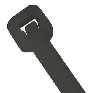 PARTNERS BRAND CTUV2150 21" L, Black UV Cable Tie, PK 500