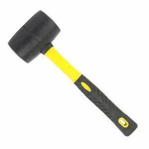 BIG HORN 19299 24 oz Rubber Mallet with Fiberglass Handle