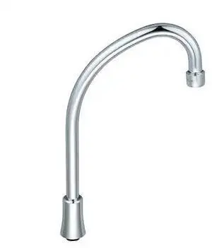 CENTRAL BRASS CS-22001 6-3/8" Swivel Tri-Arc Gooseneck Spout With Aerator,