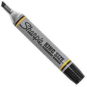 SHARPIE MK401BK Sharpie King Size Markers, Black, PK12