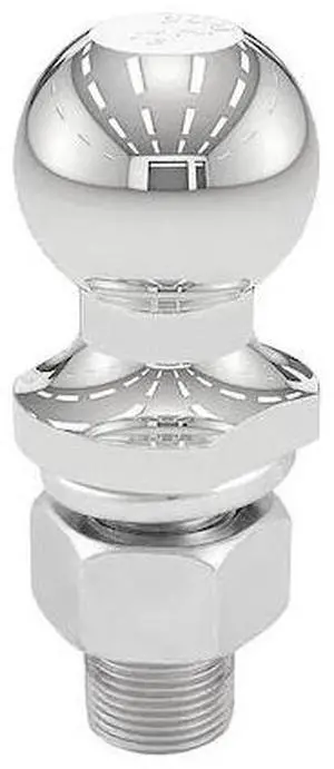 CURT 40002 Trailer Ball,1"x2-1/8" Shnk,Chrm,1-7/8"