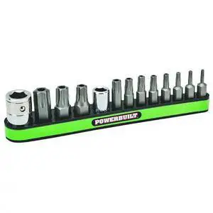 POWERBUILT 941129 13 Pc Tamper Proof Star Bit with Mag Base
