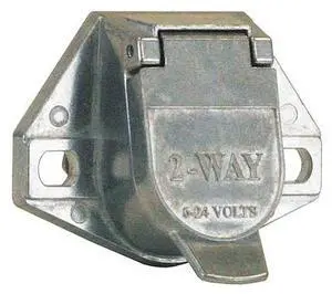 BUYERS PRODUCTS TC1002 2-Way Die-Cast Zinc Trailer Connector -Truck Side -