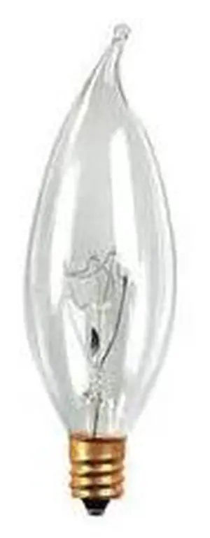 BULBRITE 861964 40w Dimmable Clear CA8 Incandescent Light Bulbs Candelabra