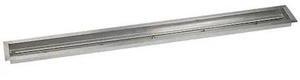 AMERICAN FIRE GLASS SS-LCB-72 72 in x 6 in Stainless Steel Linear Drop-In Fire