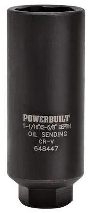 POWERBUILT 648447 3/8" Drive Oil Press Sending Socket(1-1/16)