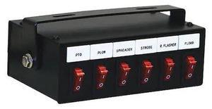 BUYERS PRODUCTS 6391106 Switch Box,6-Function,Backlit