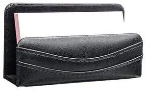 DACASSO AG-1007 Classic Black Leather Business Card Holder