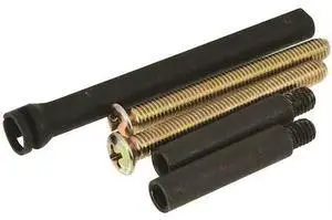 KWIKSET 86129-3 660 Thick Door Pack, Bright Polished Brass