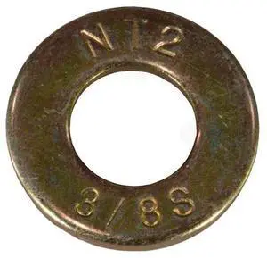 MIDWEST FASTENER 931043 Flat Washer, For Screw Size 3/8" ,Steel Zinc Yellow