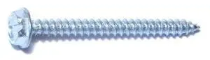 MIDWEST FASTENER 02916 Sheet Metal Screw, #6 x 1-1/2 in, Zinc Plated Steel