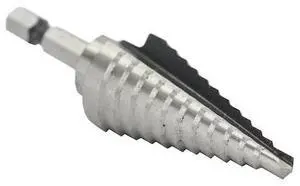 DRILL AMERICA VAC4HEX No 4 HSS Quick Change Hex Shank Step Drill Bit (3/16" -